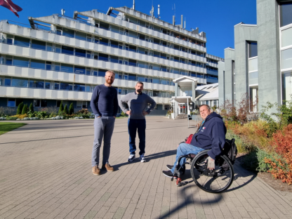 Budynek Narodowego Centrum Rehabilitacji Vaivri w Jurmale - Wizyta na Łotwie 17-20.10.2024 r.