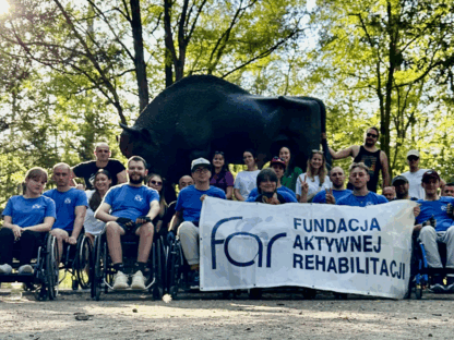Uczestnicy i kadra obozu Aktywnej Rehabilitacji w Spale, 19-29.08.2025 r.