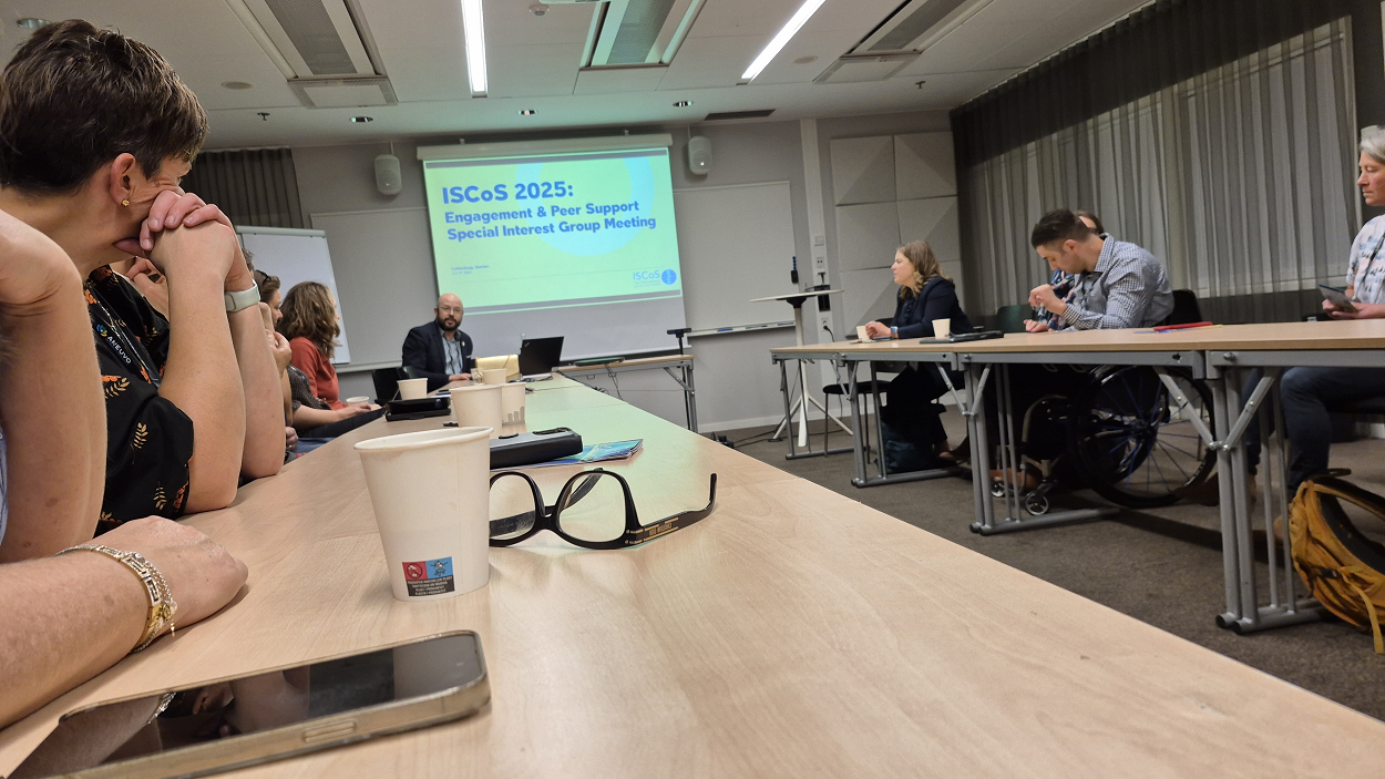 Warsztat pod hasłem Engagement & Peer Support Special Interest Group Meeting.