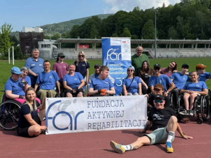 Uczestnicy i kadra Obozu Aktywnej Rehabilitacji w Wiśle, 27.05-07.06.2026 r.