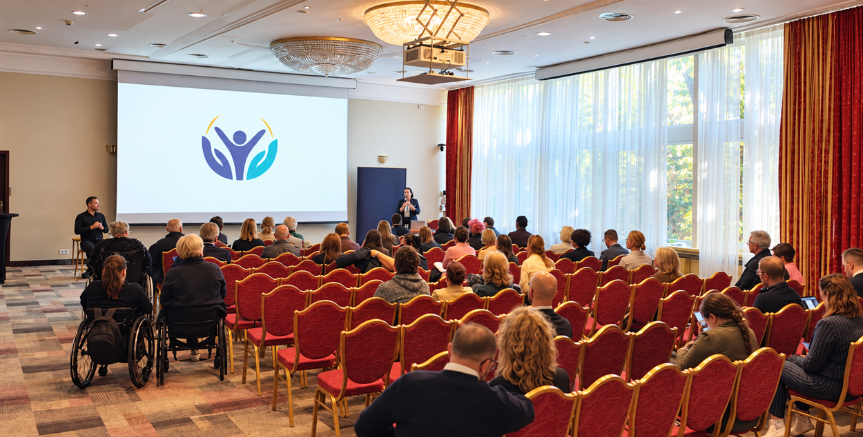 Konferencja z prezentacją i publicznością